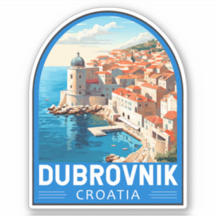 Dubrovnik Kroatien Reisen Kunst, Dichtung und Musi Aufkleber