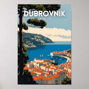 Dubrovnik Kroatien Reisen Poster