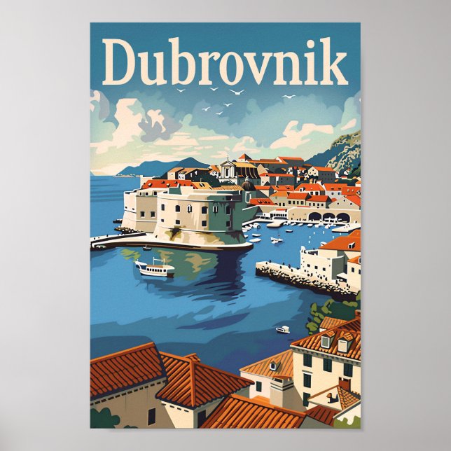 Dubrovnik Kroatien Ristorante della Carrà Poster (Vorne)