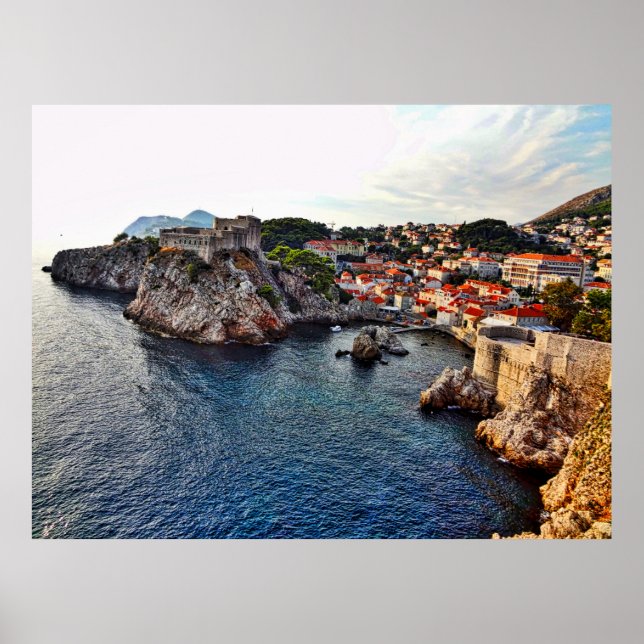 Dubrovnik, Kroatien Schloss Poster (Vorne)