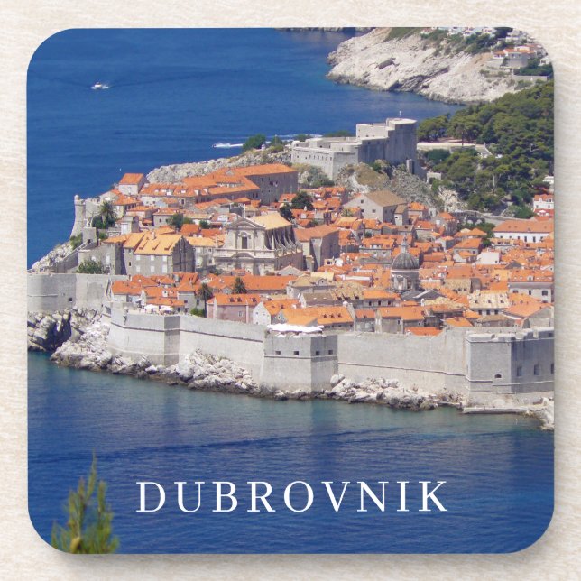 Dubrovnik Panoramablick Untersetzer (Vorderseite)