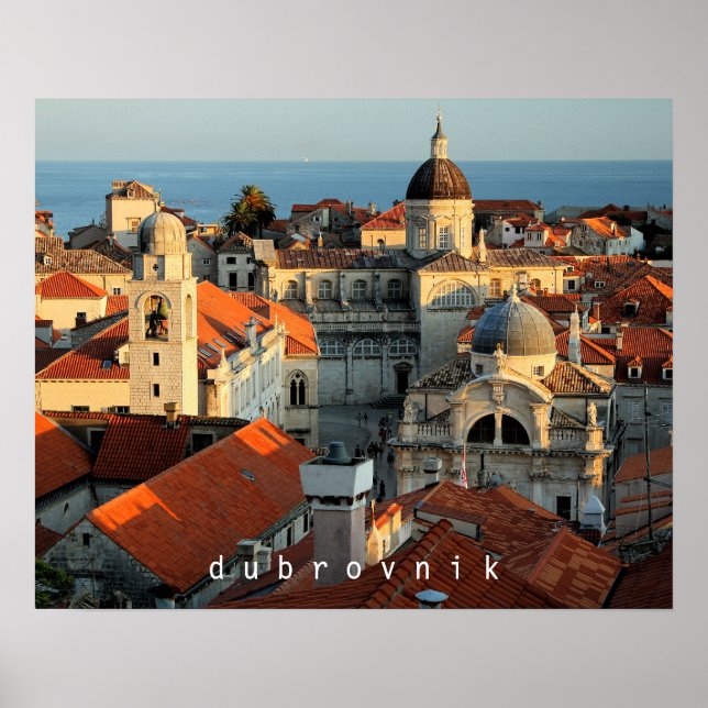 Dubrovnik Sunset Poster (Vorne)