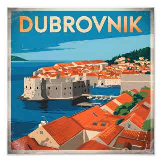 Dubrovnik Vintag Fotodruck