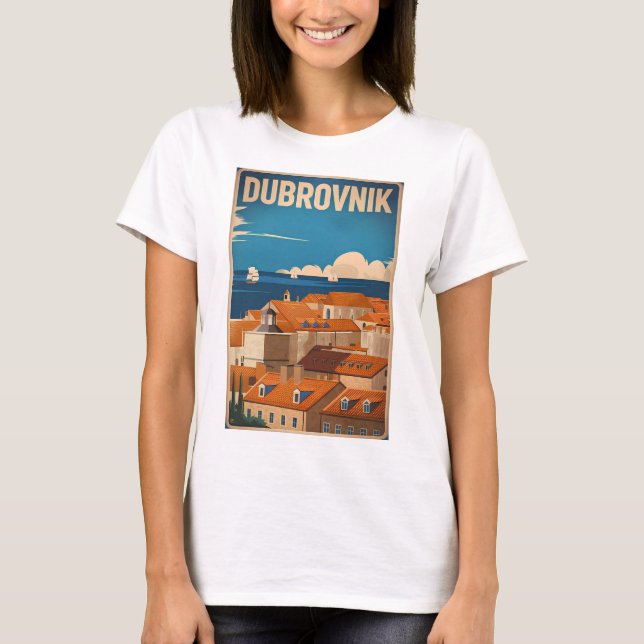 Dubrovnik Vintag T-Shirt (Vorderseite)
