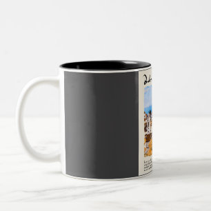 Dubrovnik Vintag Watercolor Travel Zweifarbige Tasse