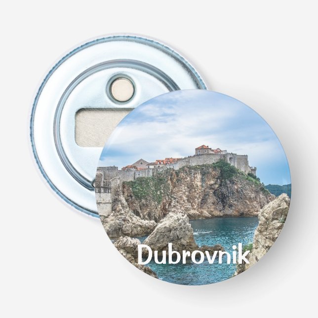 Dubrovnik Wände Blick aufs Meer Flaschenöffner (Vorderseite)