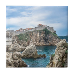 Dubrovnik Wände Blick aufs Meer Fliese