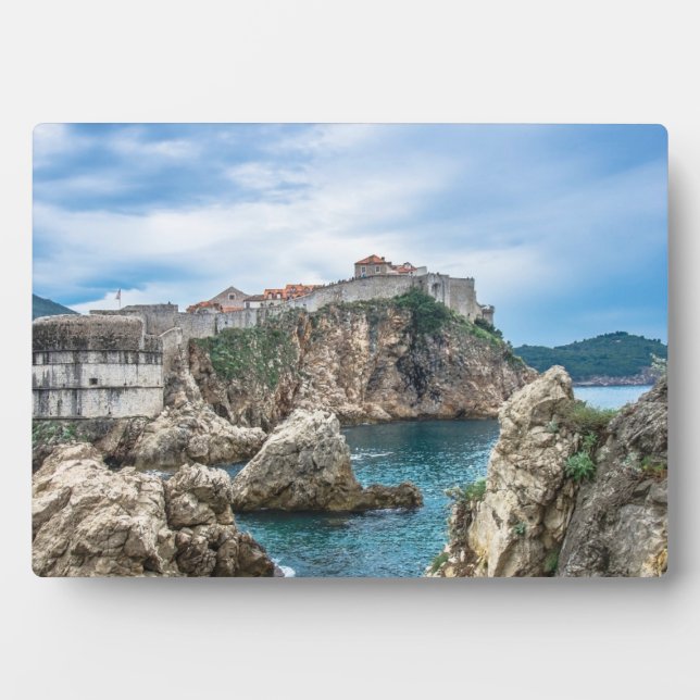 Dubrovnik Wände Blick aufs Meer Fotoplatte (Vorderseite)