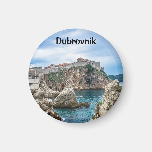 Dubrovnik Wände Blick aufs Meer Magnet (Vorne)