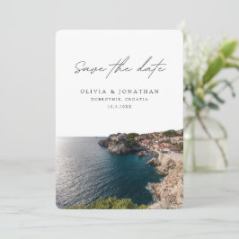 Dubrovnik Wedding Rettet das Datum Kroatien Hochze Einladung
