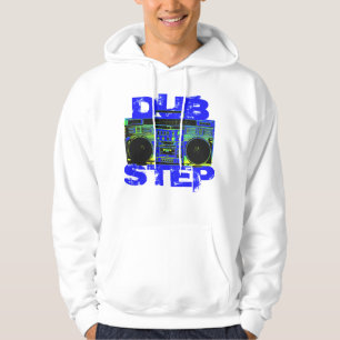 Dubstep blauer Boombox Hoodie