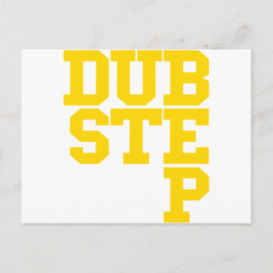 Dubstep-Blockletter (Gold) Postkarte