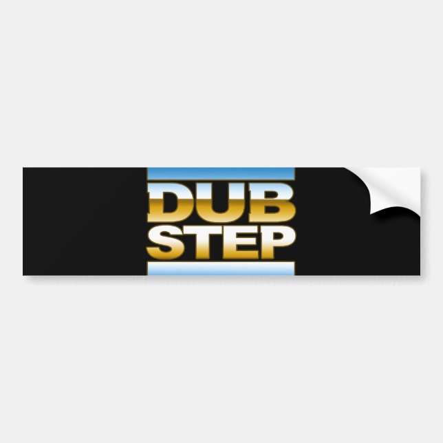 DUBSTEP Chromlogo Autoaufkleber (Vorne)