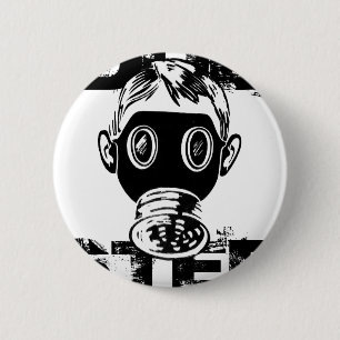 Dubstep Gasmaske Button