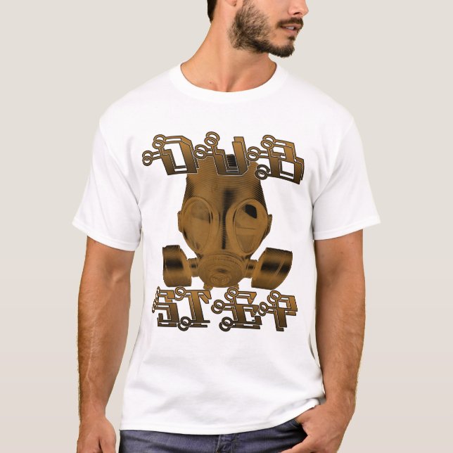 DUBSTEP GASMASKE T-Shirt (Vorderseite)
