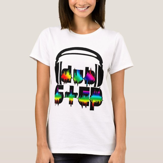 Dubstep-Kopfhörer T-Shirt (Vorderseite)