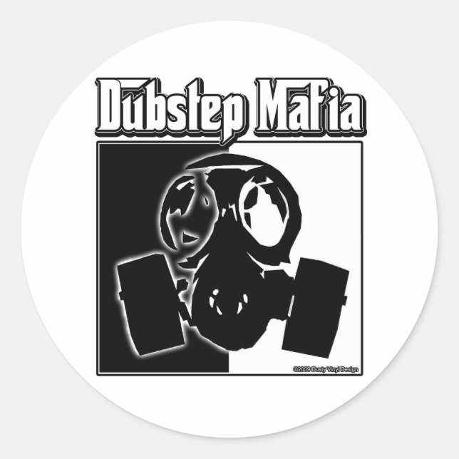 DUBSTEP Mafia Dub Step Musik - Kleidung für Dubste Runder Aufkleber (Vorderseite)