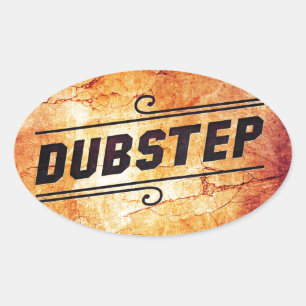 Dubstep Ovaler Aufkleber