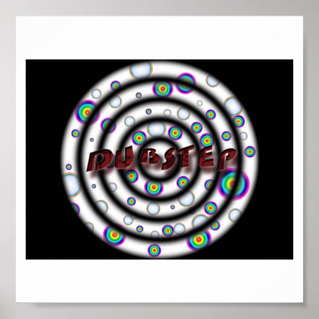 DUBSTEP psychedelisch Poster (Vorne)