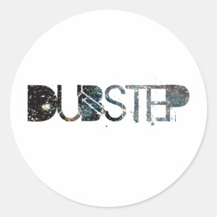 Dubstep Raum Runder Aufkleber