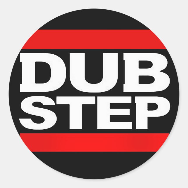 dubstep-remix-benga-dubstep-radio-dubstep-dub runder aufkleber (Vorderseite)
