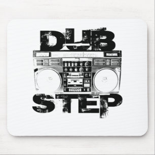 Dubstep Schwarze Lautsprecherbox Mousepad