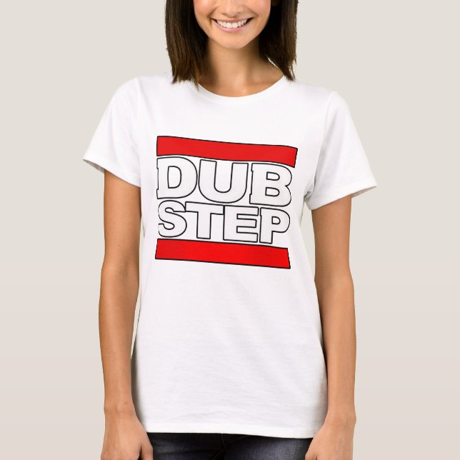 dubstep Tanz-dubstep DJtrommel und Basstolpatsch T-Shirt (Vorderseite)