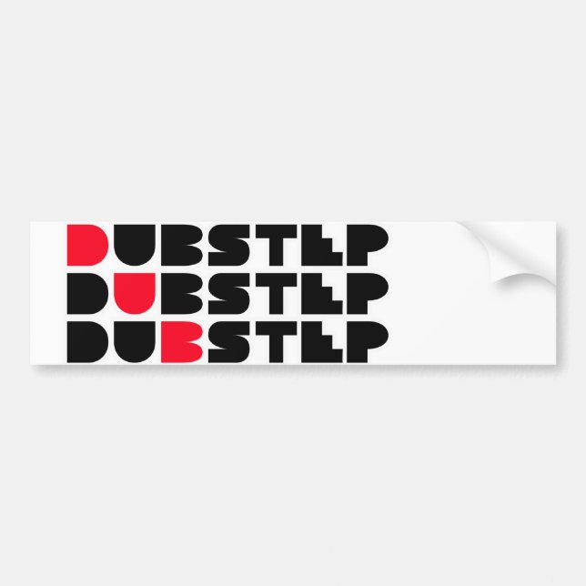 Dubstep WAND-Mädchen-Typen Dubstep Musik Autoaufkleber (Vorne)