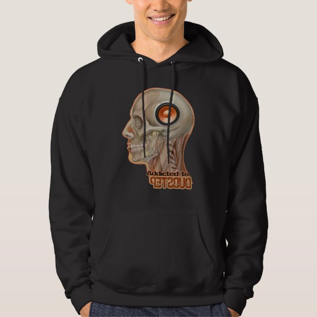 Dubstep Woofergehirn Hoodie (Vorderseite)