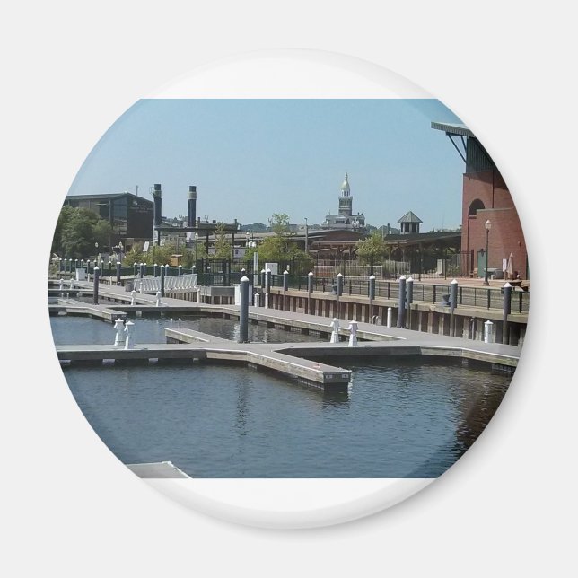 Dubuque, Iowa Ice Harbor, Mississippi River Magnet (Vorne)