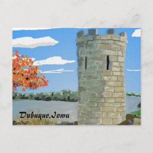 Dubuque, Iowa - Julien Dubuque Monument Postkarte