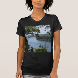 Dubuque Iowa vom Fluss Mississipi T-Shirt