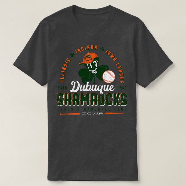 Dubuque Kleeblatts Baseball T-Shirt (Design vorne)