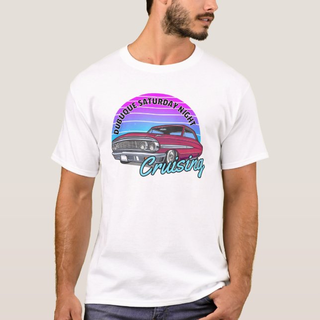 Dubuque Samstagnacht T-Shirt (Vorderseite)