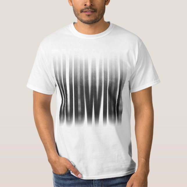 Dubwise Blurred Effect Typografy Reggae T-Shirt (Vorderseite)
