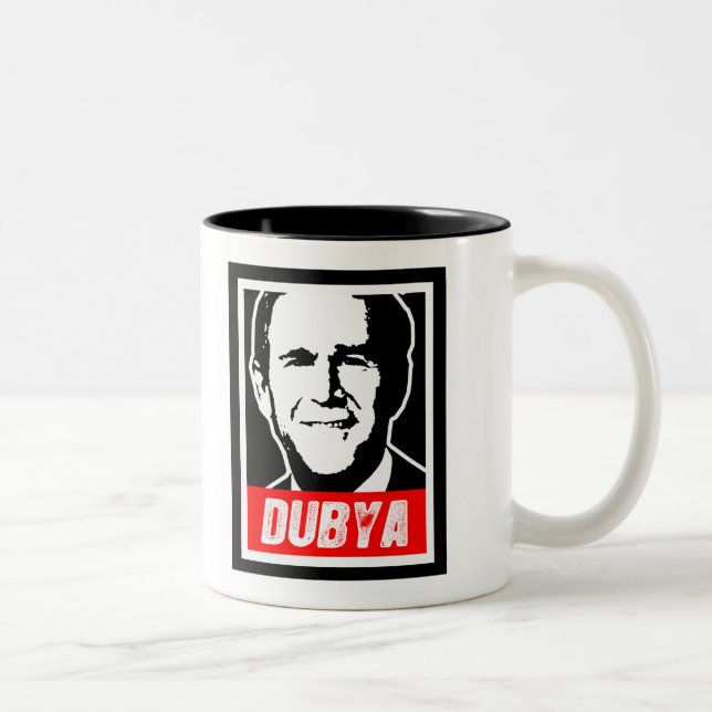 DUBYA ZWEIFARBIGE TASSE (Rechts)