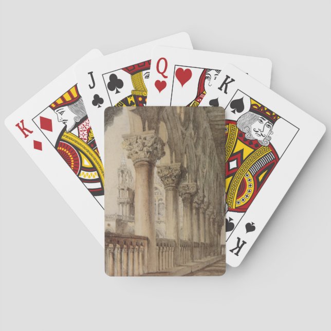 Ducal Palace (von John Ruskin) Spielkarten (Rückseite)