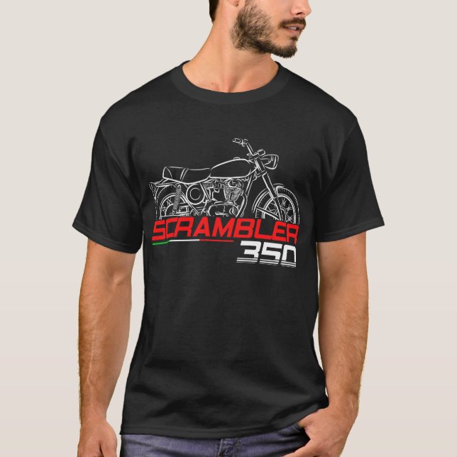 Ducati 350 Scrambler 1968-1974 T-Shirt (Vorderseite)