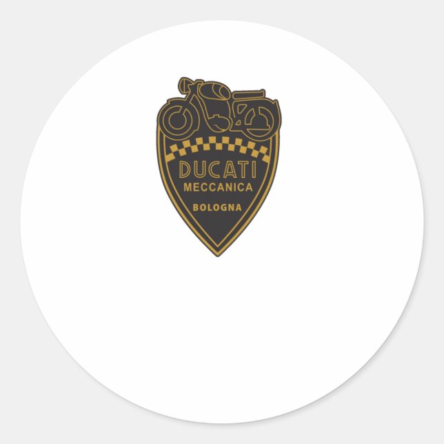 Ducati-Logo-Aufkleber3 Runder Aufkleber (Vorderseite)
