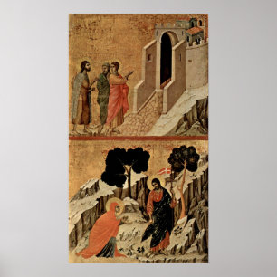 Duccio di Buoninsegna - Christus und Maria Magdale Poster