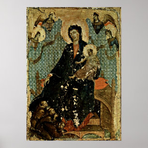 Duccio di Buoninsegna - Madonna der Franziskaner Poster