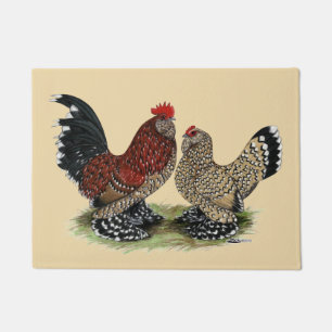 D'Uccle Bantams: Mille Fleur Fußmatte