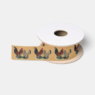 D'Uccle Zwerghühner: Mille Fleur Satinband