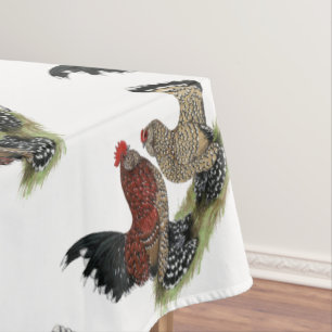D'Uccle Zwerghühner: Mille Fleur Tischdecke