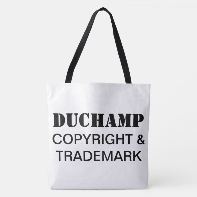 Duchamp, Copyright & Marken Tote Bag (Vorderseite)