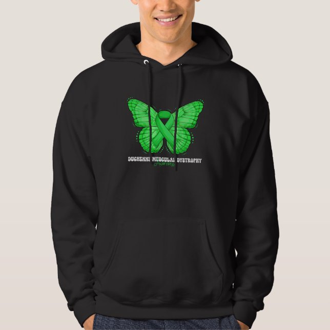 Duchenne Muscular Dystrophy Awareness Month Green  Hoodie (Vorderseite)