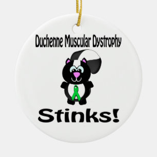 Duchenne Muskeldystrophie stinkt Skunk-Bewusstsein Keramikornament