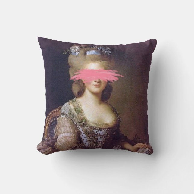 Duchess Altered Ar fine art portrait Throw Kissen (Vorderseite)