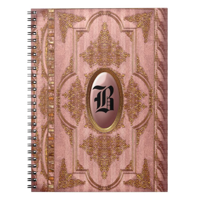 Duchess Marta viktorianisches Monogramm Notizblock (Vorderseite)
