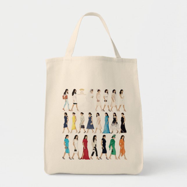 Duchess Meghan Markle Royal Style Grocery Tote Tragetasche (Vorne)